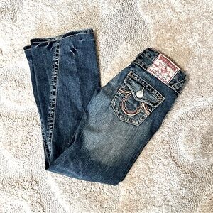 Y2K TRUE RELIGION BILLIE BIG T JEANS Sz 27